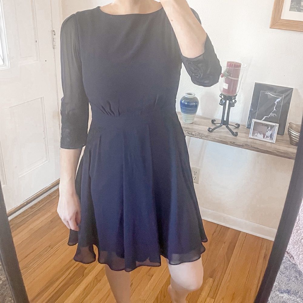 Ted Baker Gaenor Embroidered Mini Dress Midnight Blue - Picture 5 of 8